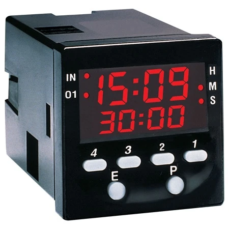 1/16 DIN Multi-Programmable LED Timers, 4-Digit Dual Line Display 3 1/16 DIN Multi-Programmable LED Timers, 4-Digit Dual Line Display