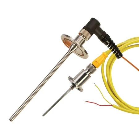 Vacuum Flanged Thermocouple Probes With M12 Connectors 3 Vacuum Flanged Thermocouple Probes With M12 Connectors