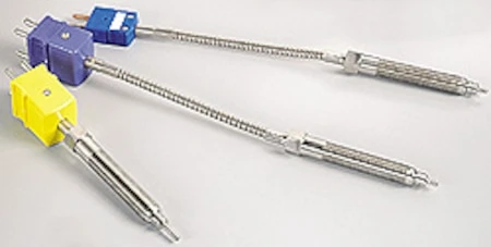 Thermocouple Probes With SS Tips For Plastic Extruders 3 Thermocouple Probes With SS Tips For Plastic Extruders